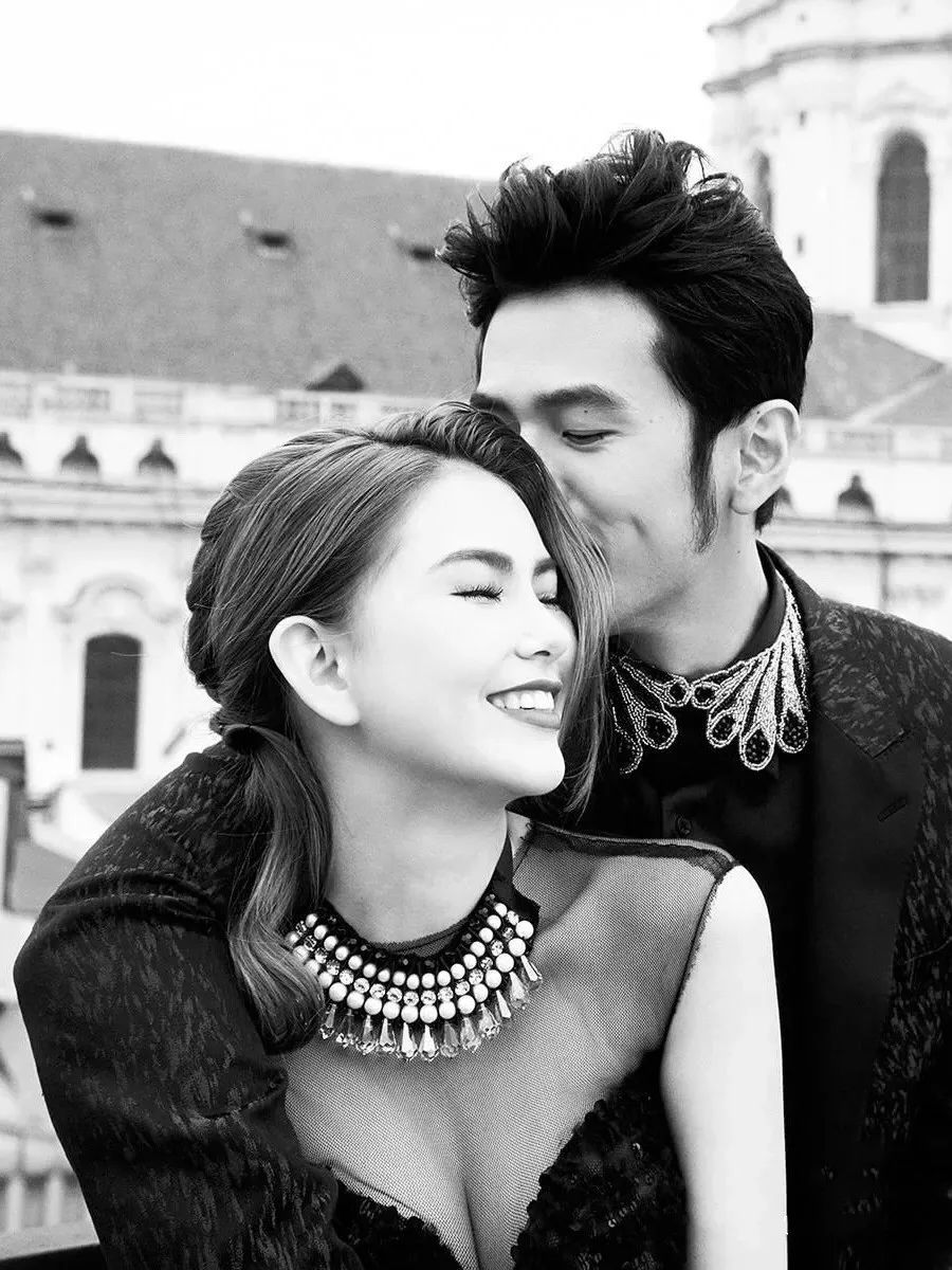 复古街拍拍婚纱照姿势,跟着明星get婚纱照万能姿势