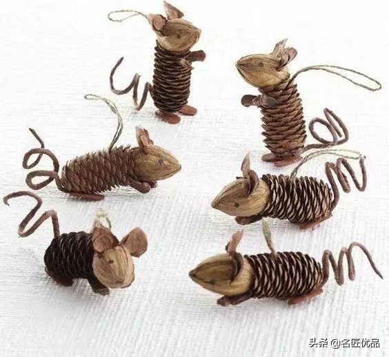 松塔创意手工实用又好看,松塔创意手工动物