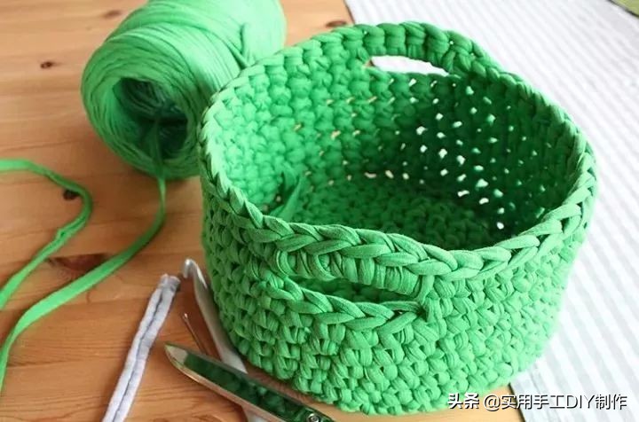 手工用绳子编织篮子简单又好看,怎样手工编篮子