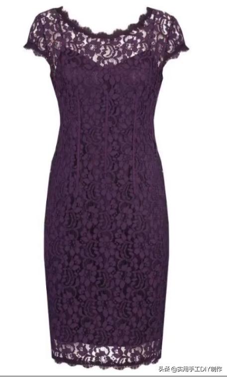 春天的手工白色蕾丝连衣裙,布艺蕾丝连衣裙