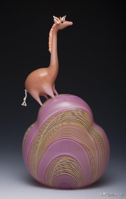 可爱的玻璃动物,艺术玻璃雕塑