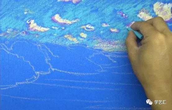 重彩油画棒教程简单,油画棒超美超简单