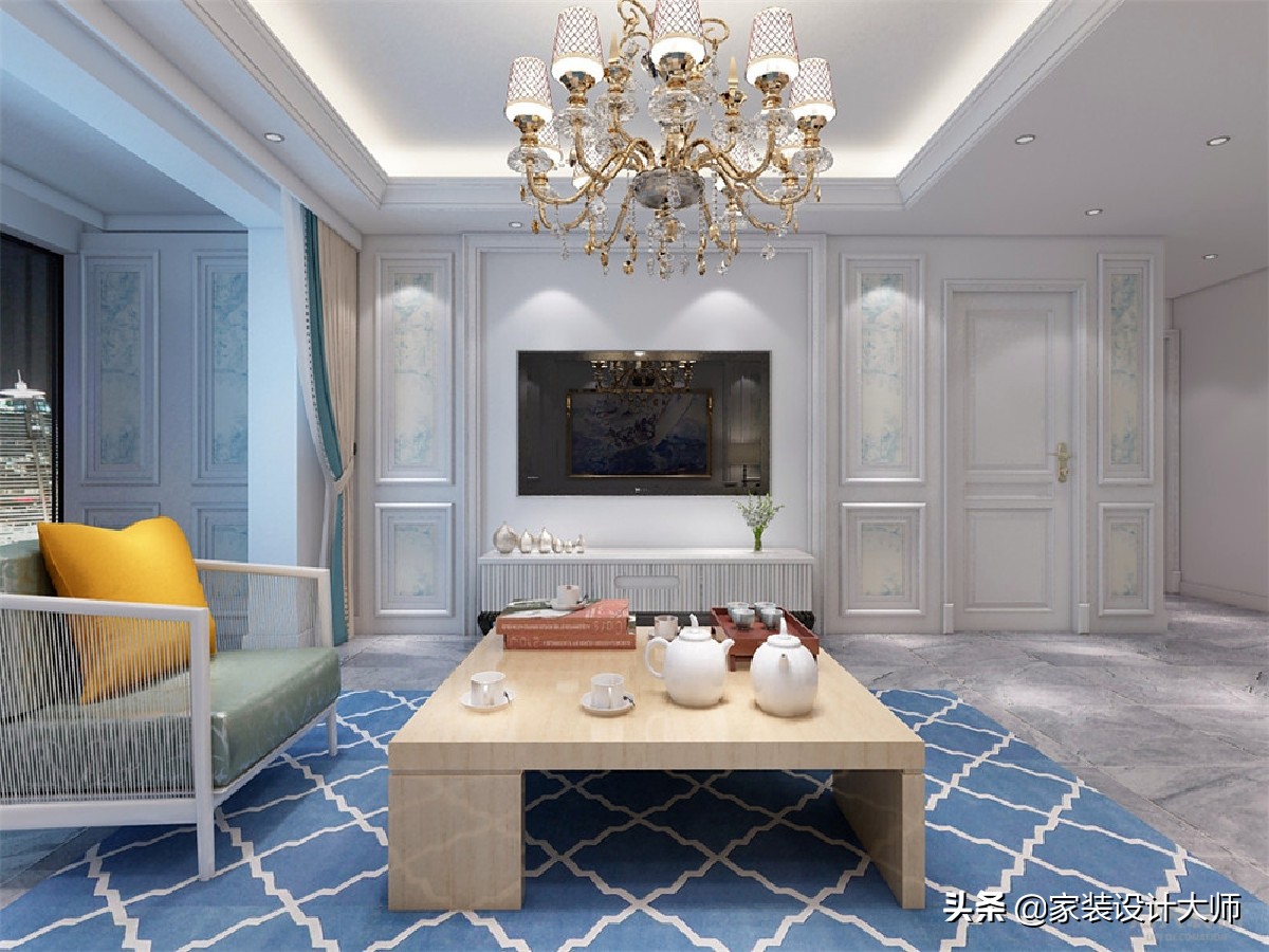 12厘米石膏线装修效果图,2021背景墙石膏线装修风格简单