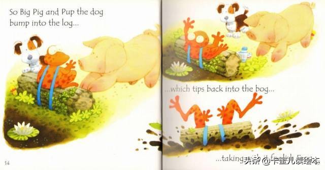 关于动物的英文小绘本故事大全,兔子和青蛙英文绘本