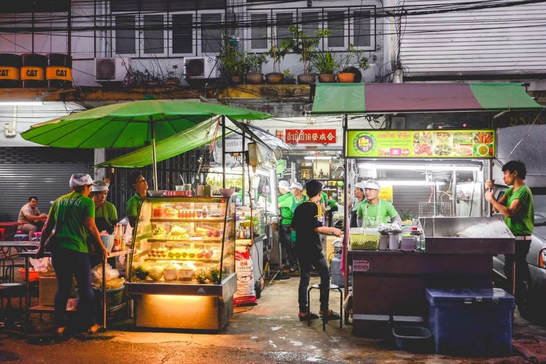 曼谷小吃美食探店图片高清,曼谷船面街