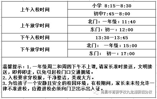 南昌育新学校九龙湖分校有小学吗,南昌育新学校九龙湖新城分校