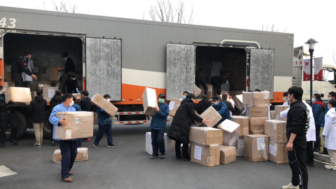 迪拜华商捐赠医疗物资通过阿里巴巴绿色通道直达浙大第一医院