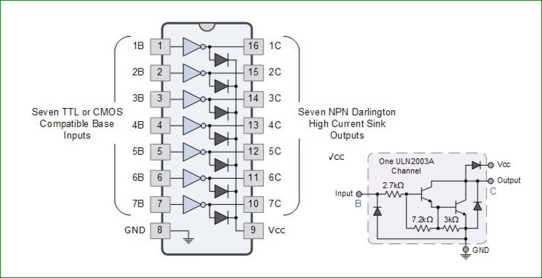 达林顿三极管模块,达林顿三极管六种接线图