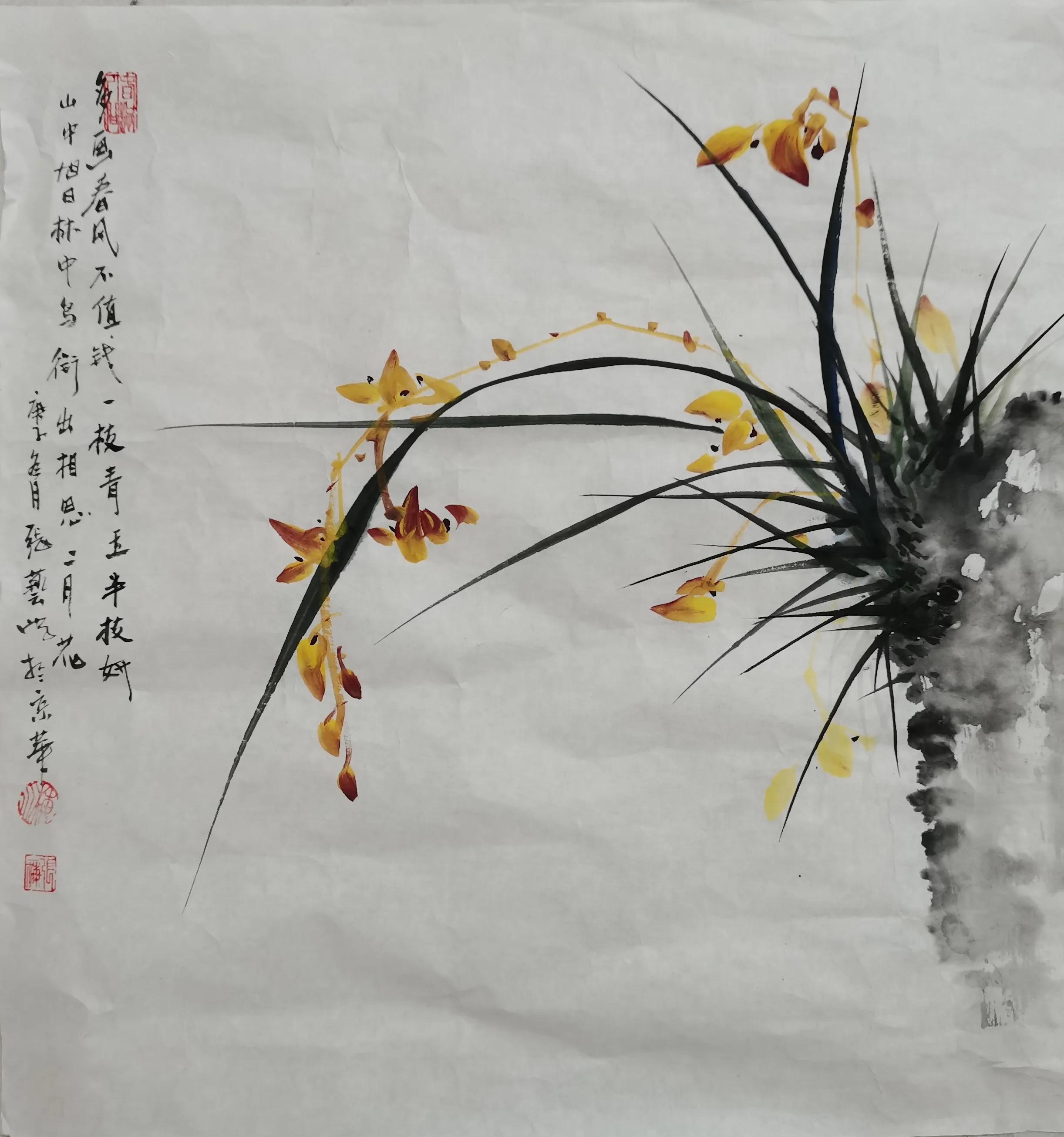 张思燕花鸟画精品欣赏,张艺书法作品欣赏