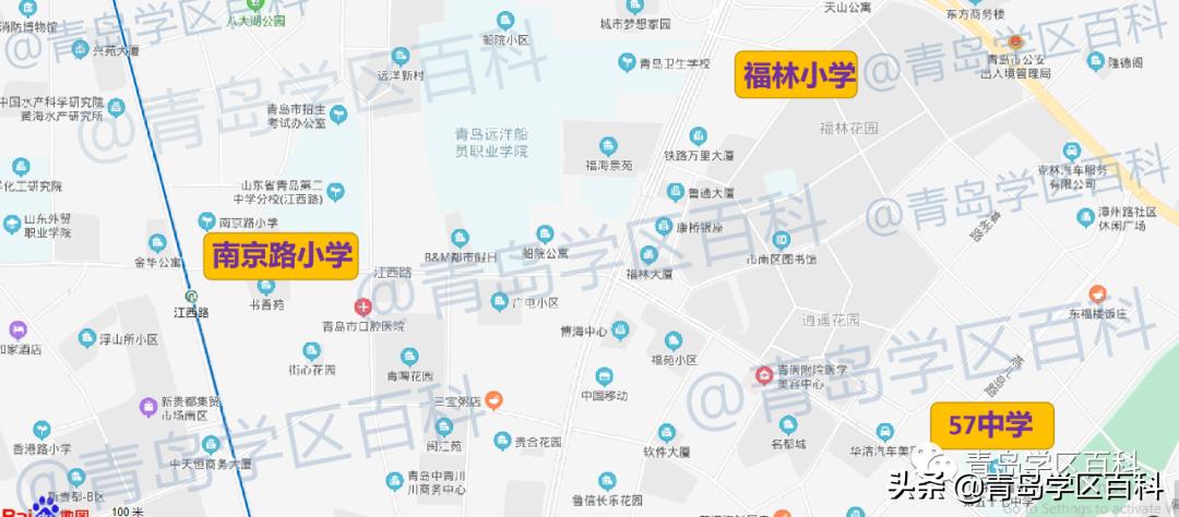 青岛市北37中对应的小学,青岛开发区四中学区划分图