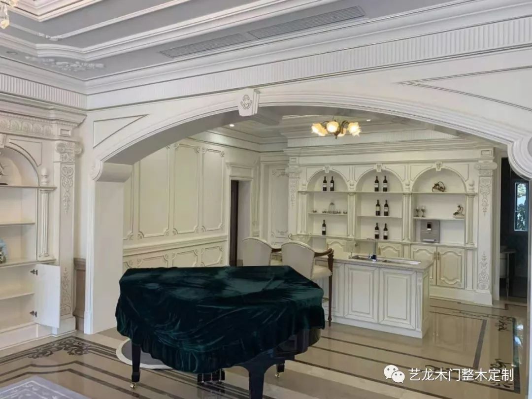 整木定制造型垭口,简约原木垭口定做