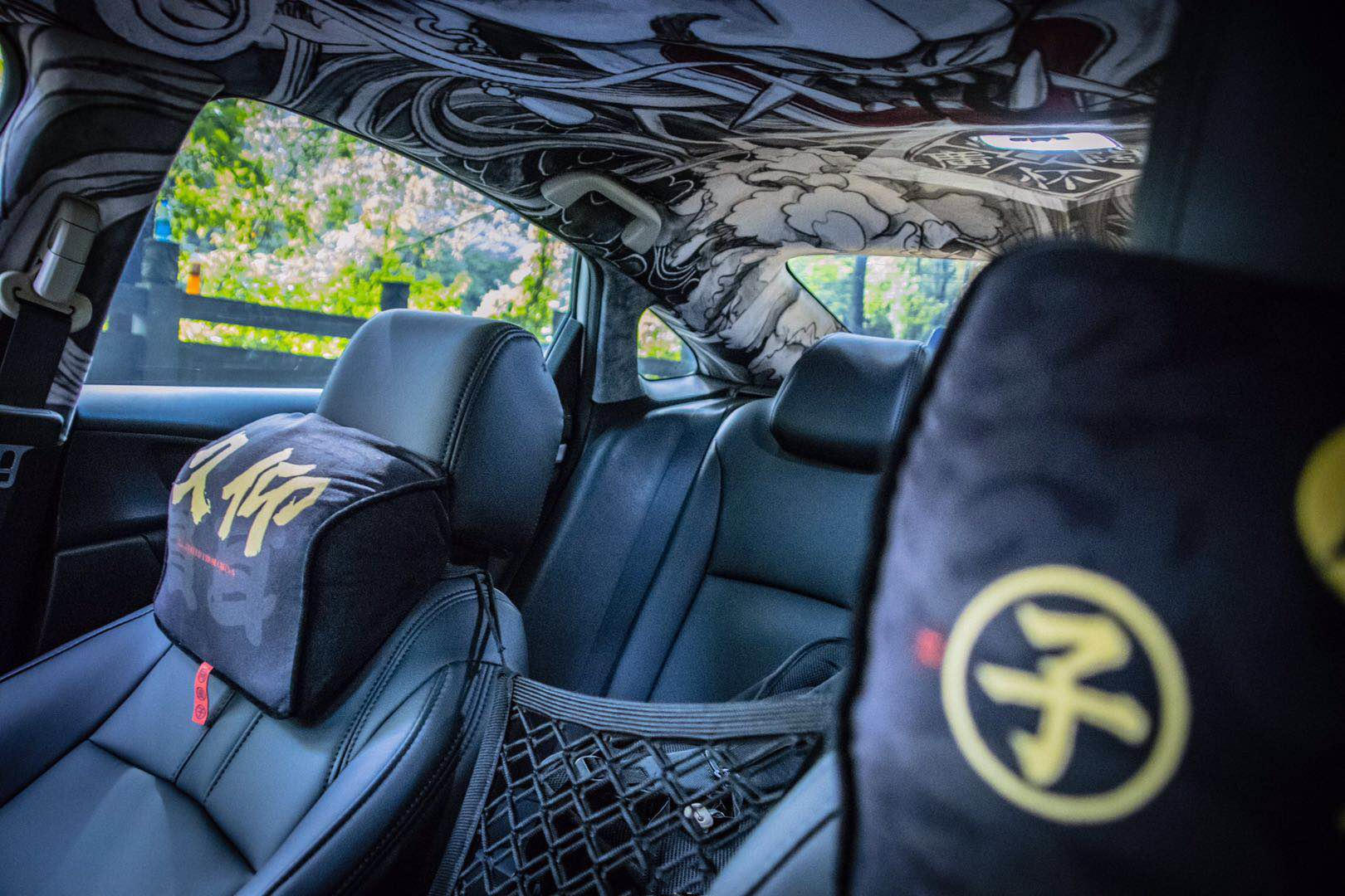 十代思域外观黑白改装方案,十代思域全黑改装