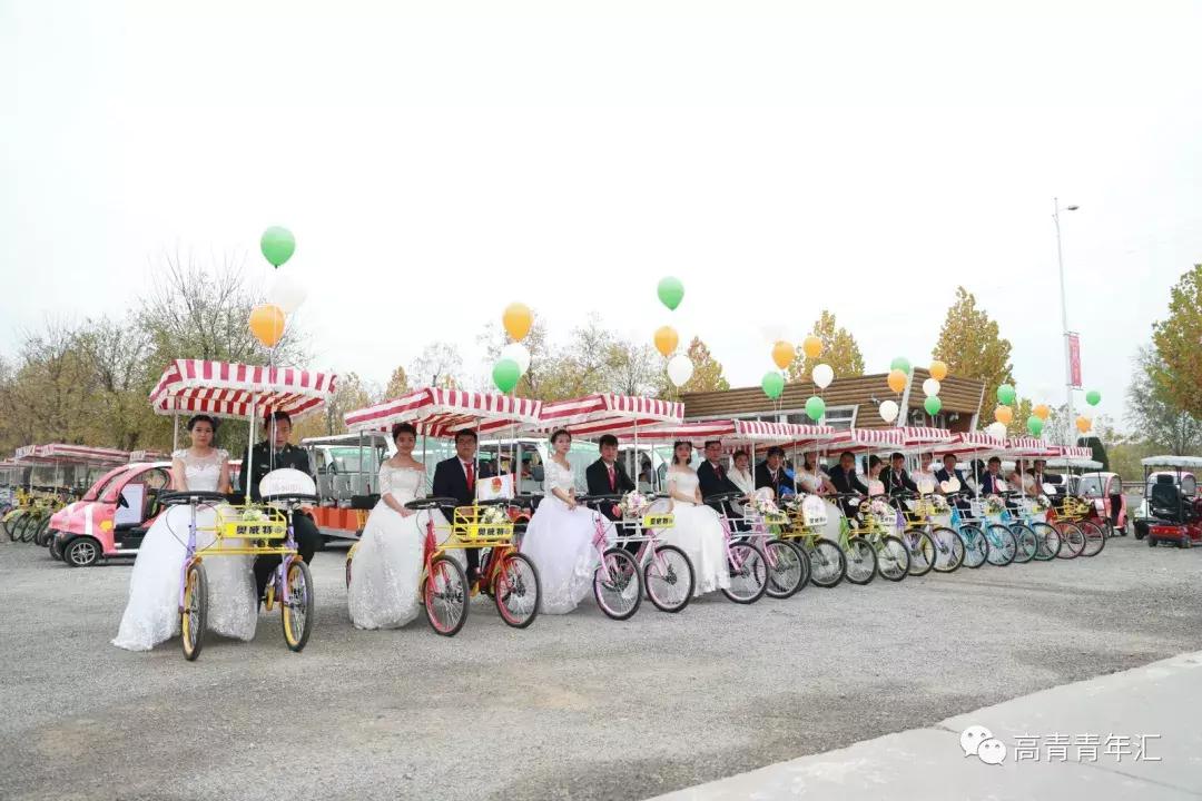 淄博高青婚礼红旗车队,高青国井南苑婚礼