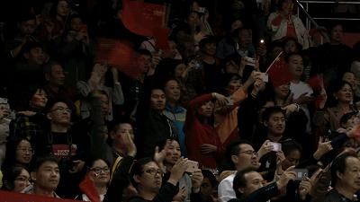 2003年天津女排与八一女排决赛,3比0轻取印度中国女排取得开门红