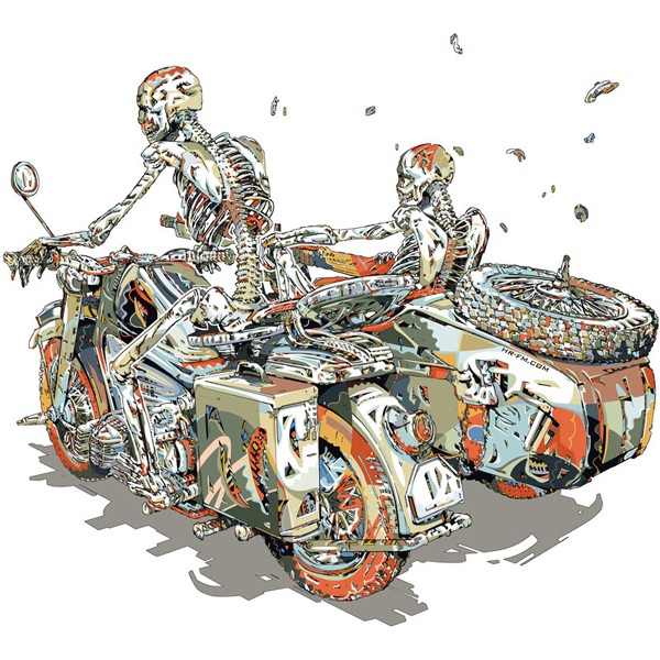 100幅猫腰插画,猫腰创意插画作品