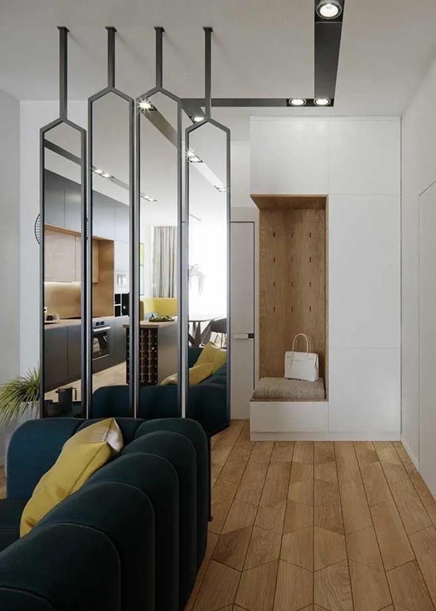 客厅和厨房隔断设计,客厅与厨房屏风隔断效果图大全