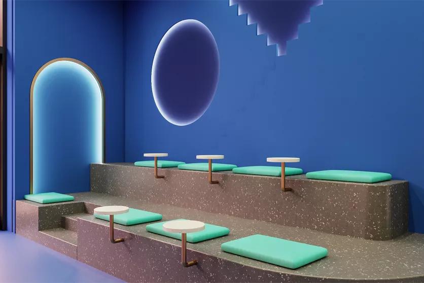 卡塔尔CloudandCo.冰淇淋店每一口都是梦幻色彩