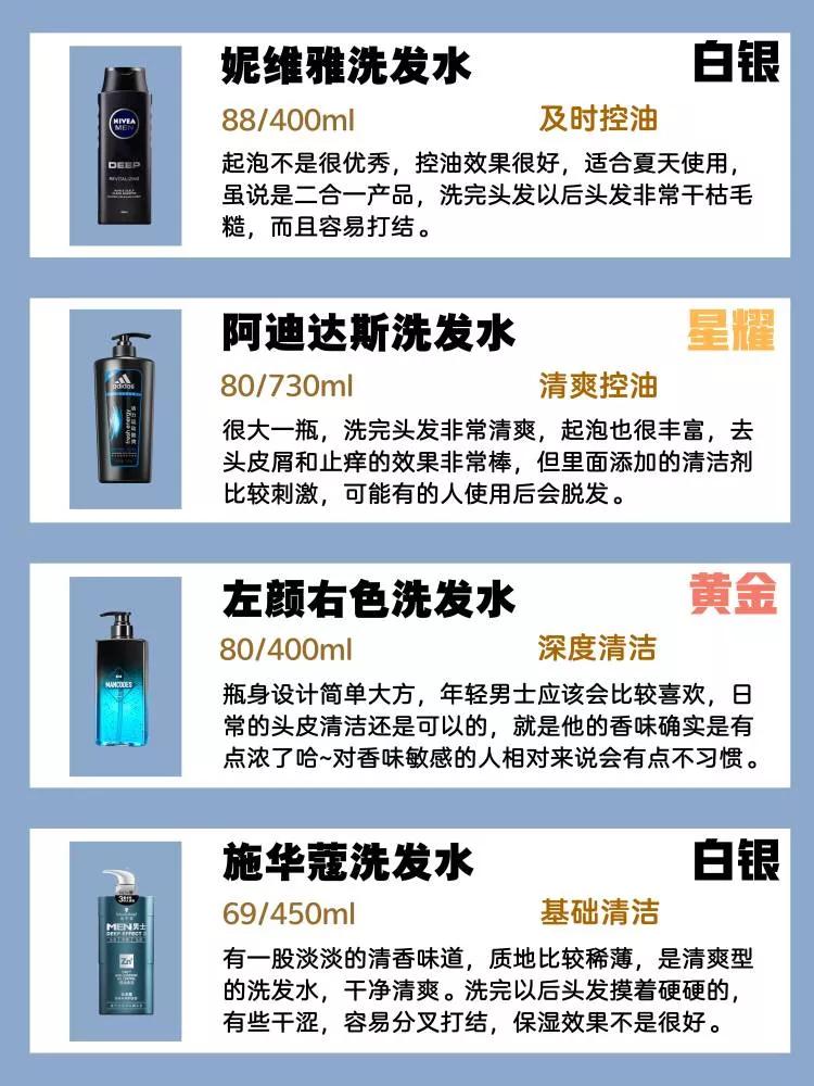 适合每天用的男士洗发水,不伤头皮的男士洗发水