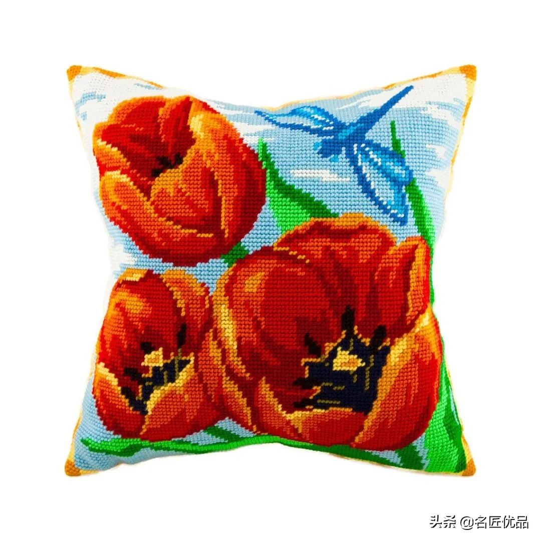 旧物利用!毛线用不完就用来刺绣,这才是十字绣最让人佩服的绣法