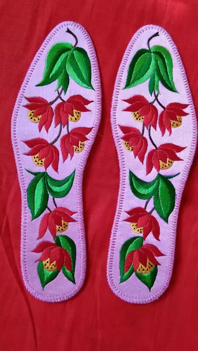 刺绣鞋垫图案大全图解,刺绣各种鞋垫图案
