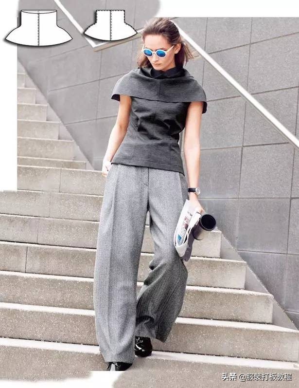 时装设计图手绘教程,服装制版图案大全