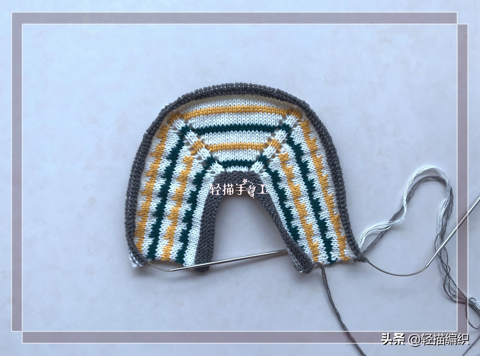 两种颜色地板袜教程,地板袜穿着舒适又好看