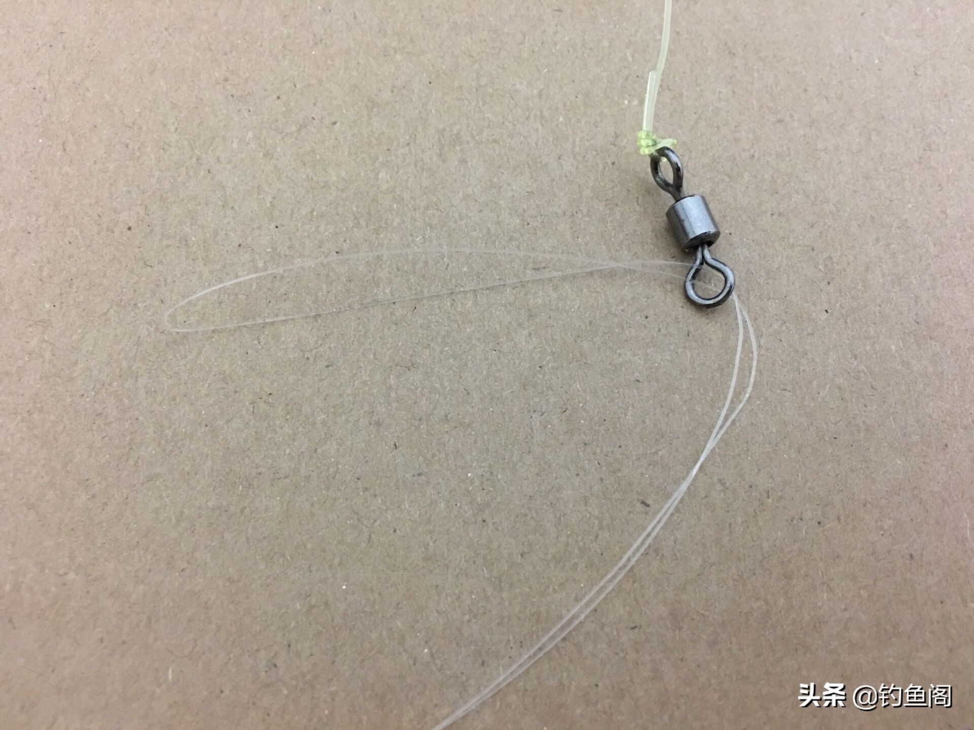 黑坑大鱼子线防缠绕打结法,子线不打结可以钓大物吗