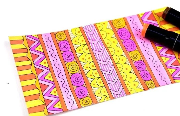 蘑菇房子儿童画教程,创意儿童画教程