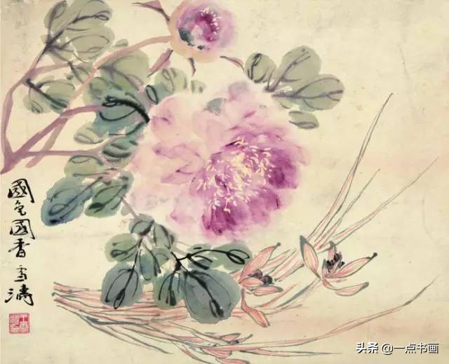 国色天香牡丹国画,牡丹怎样调色才能画出国色天香