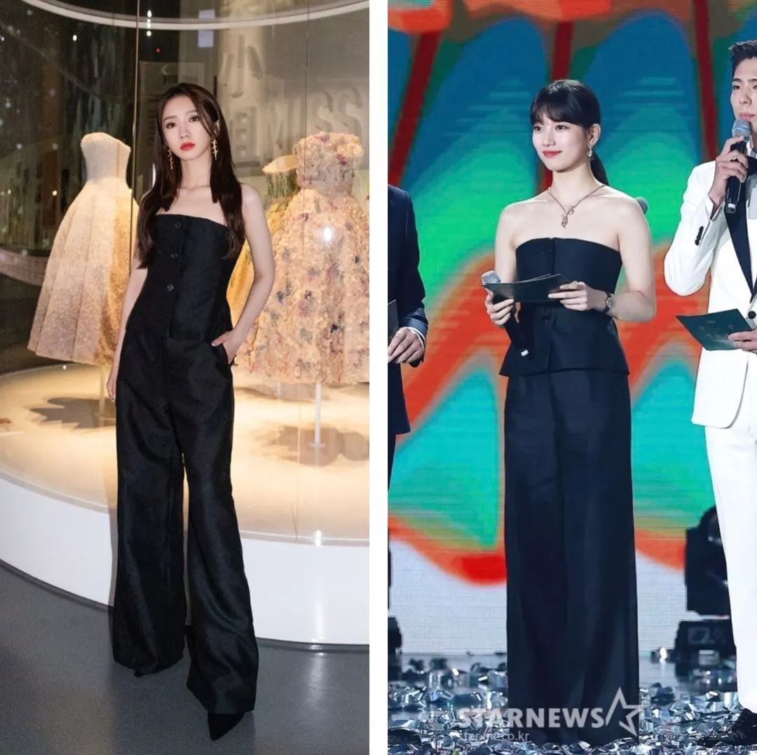 中韩女星撞衫只有林允儿能赢,中韩顶级仙女刘亦菲和孙艺珍撞衫