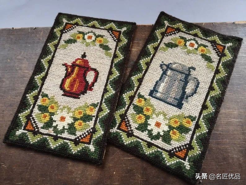 旧物利用!毛线用不完就用来刺绣,这才是十字绣最让人佩服的绣法