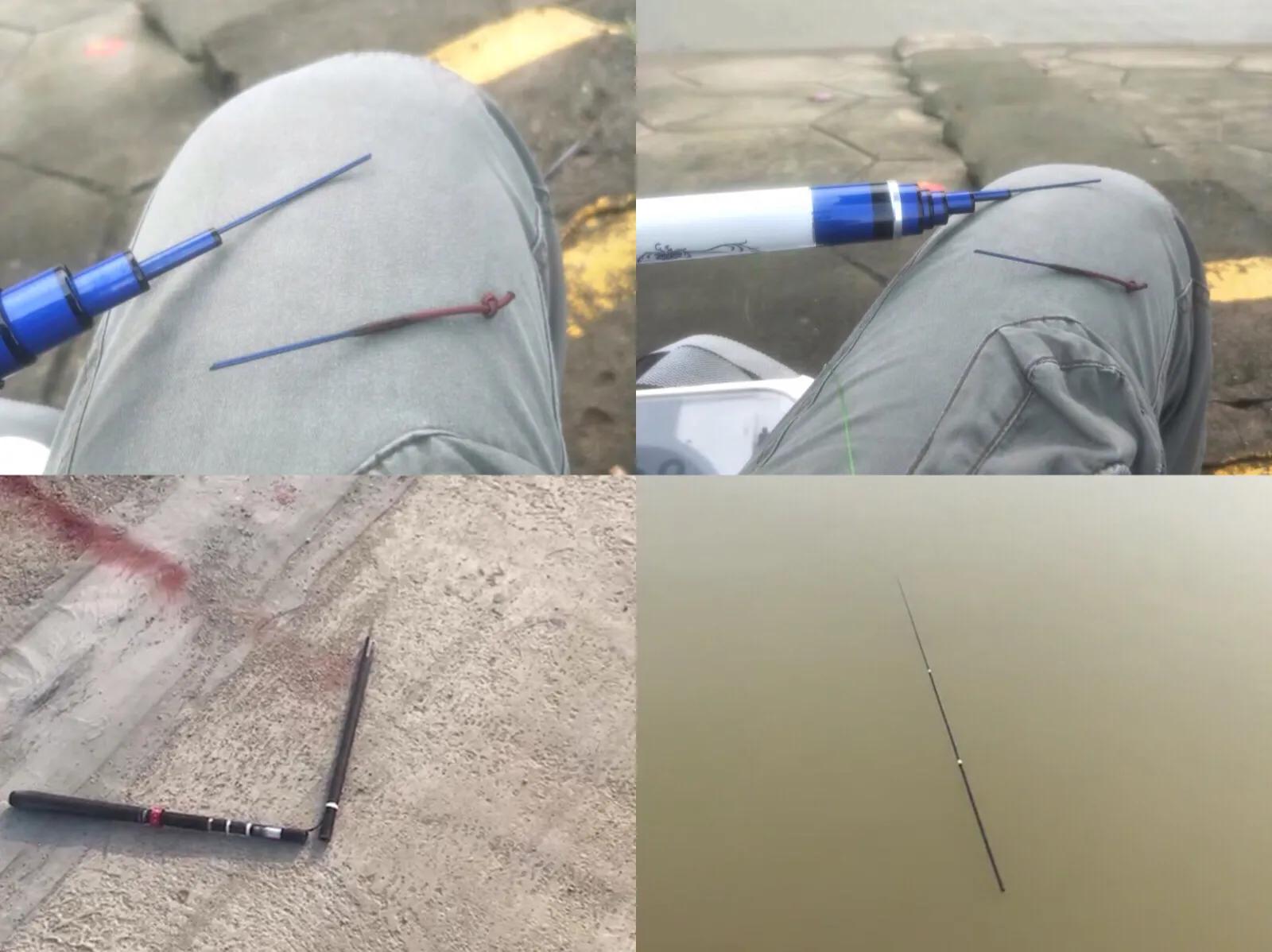 钓鱼顶杆为什么会断竿,钓鱼时鱼竿断裂视频