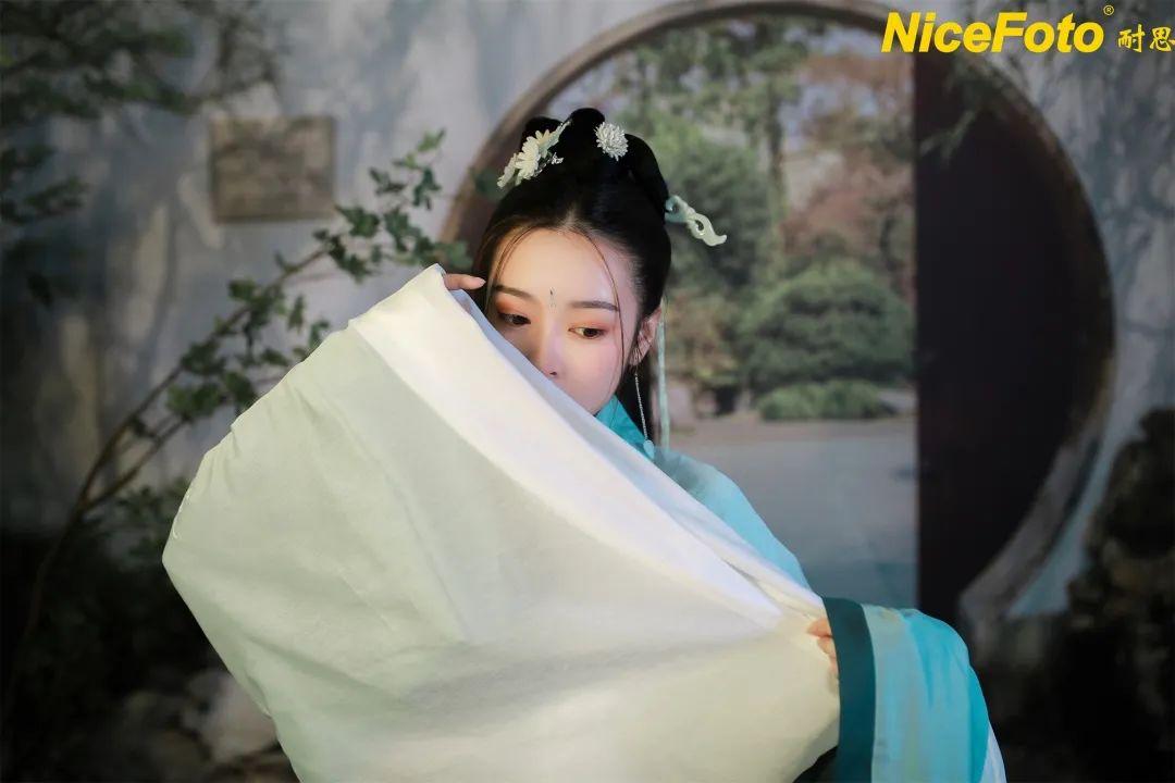 汉服夜间拍摄便携补光灯,汉服圆圈补光灯