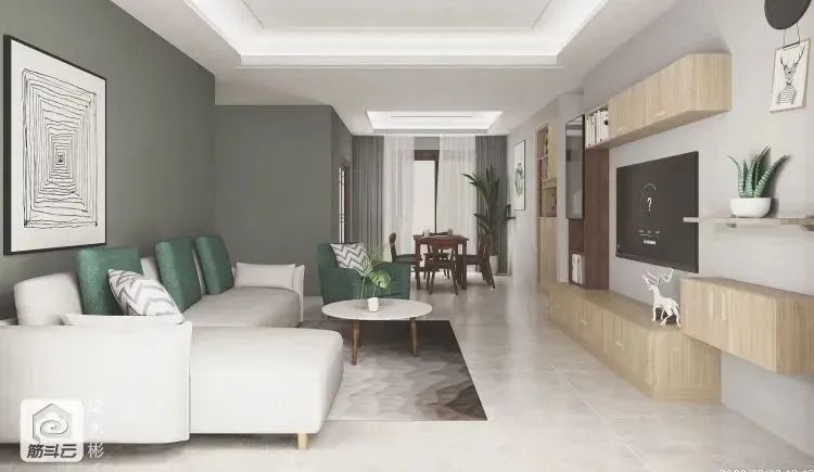 好看的客餐厅效果图,60平方客餐厅一体装修效果图大全