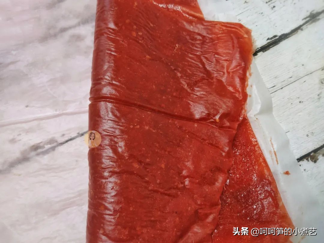 酸甜开胃的果丹皮快点学起来,吃卷果丹皮童年小零食