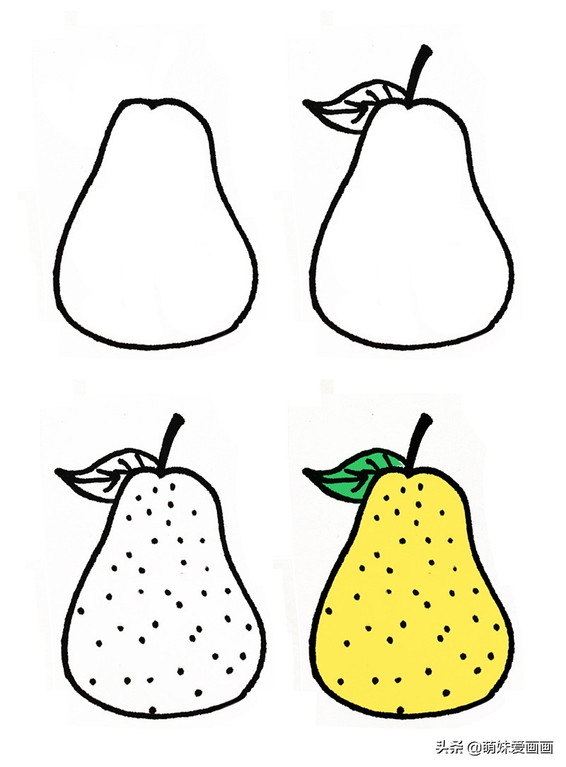 水果及水果种子简笔画,画水果简笔画大全大图