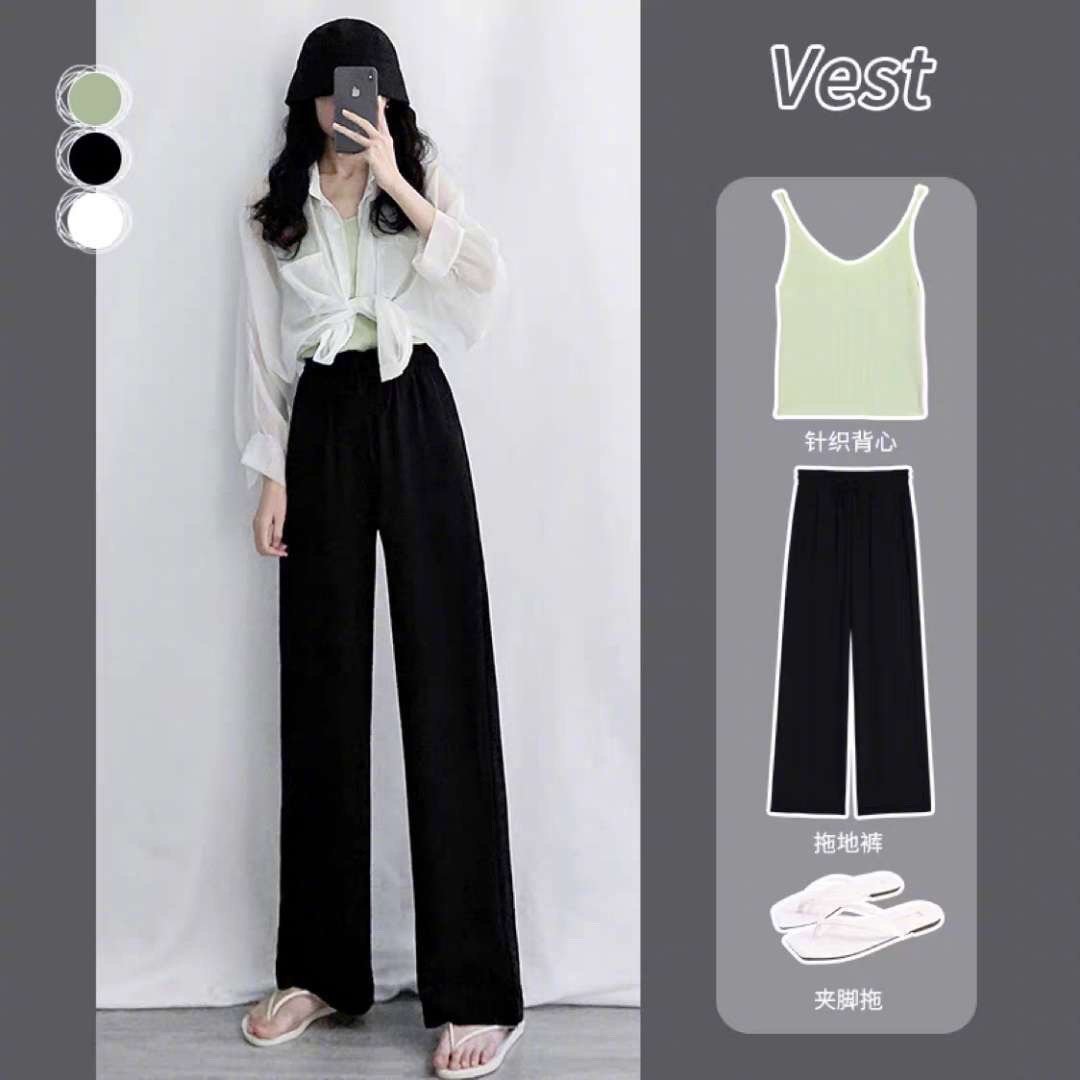 穿来穿去，还是“阔腿裤”最高级，9套显高显瘦搭配，夏天请照穿