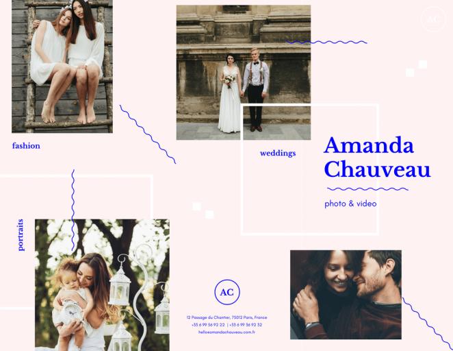 招生三折页设计,富有高级感的三折页设计