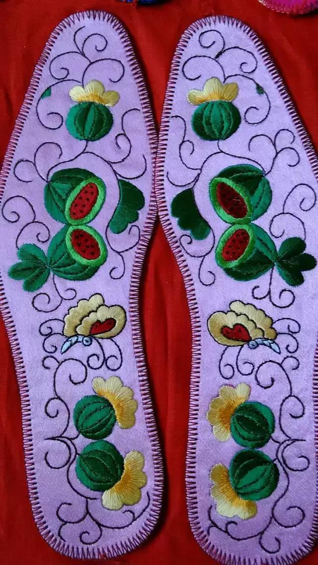 绣花鞋垫100种图案四格绣法,几何鞋垫图案鞋垫绣法