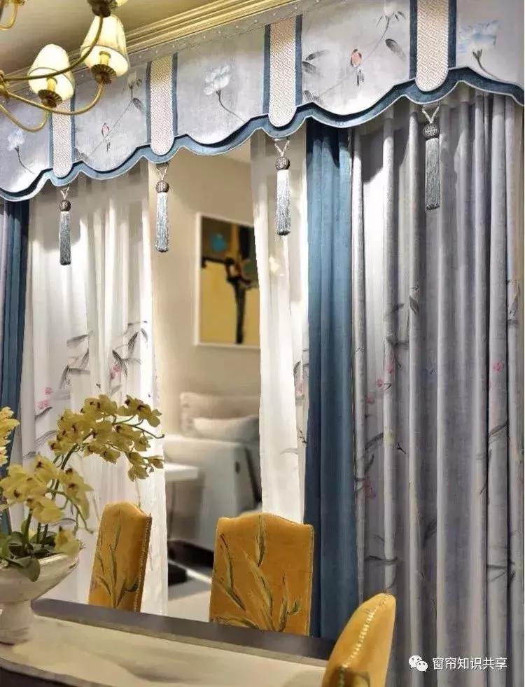 新中式25公分的帘头造型,新中式帘头尺寸