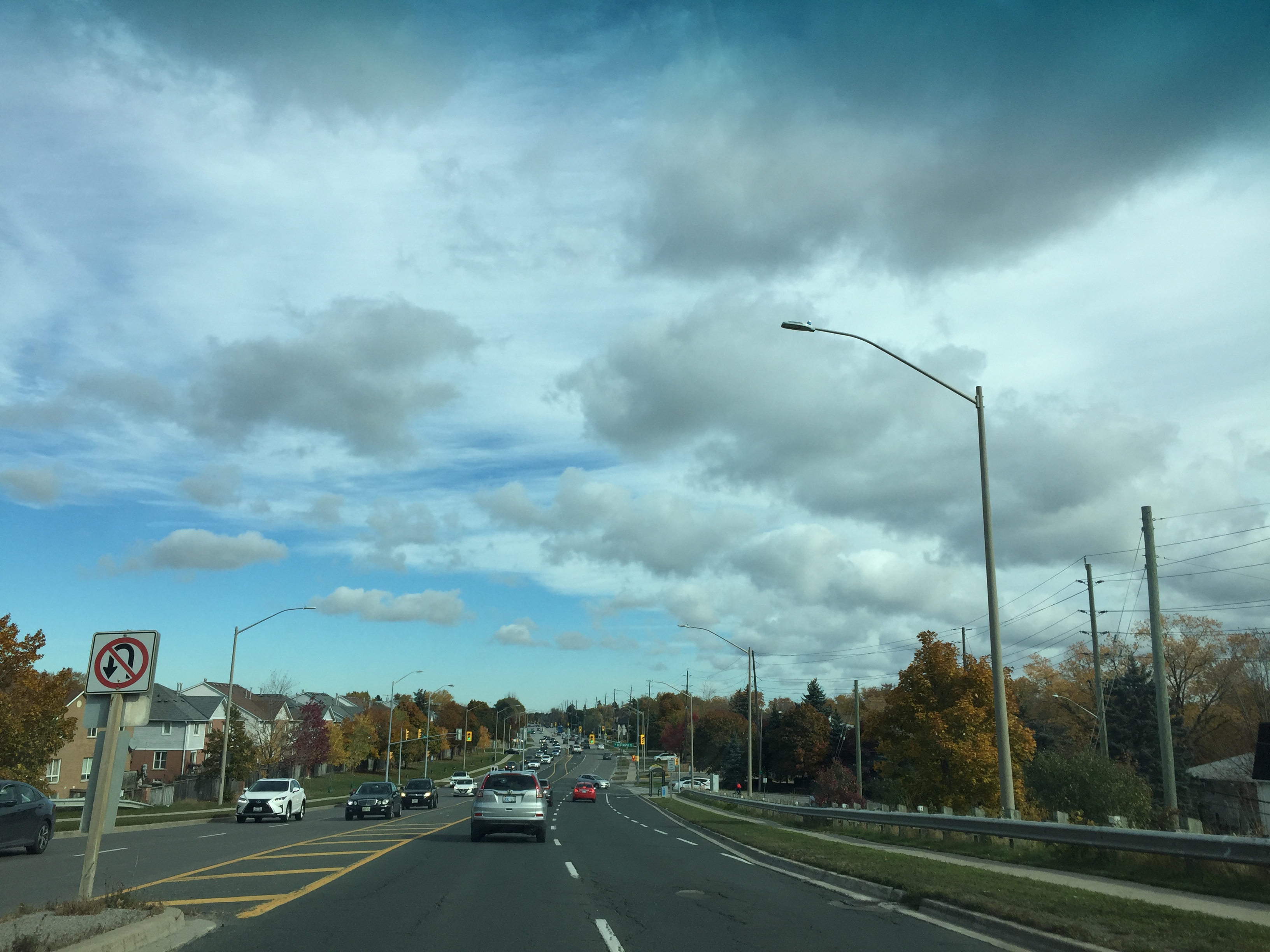 深秋加拿大摄影,深秋的天空特别美