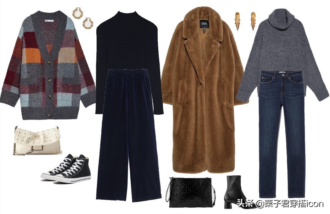 穿搭女新年搭配高级感,藏蓝色外套搭配什么内搭显高级