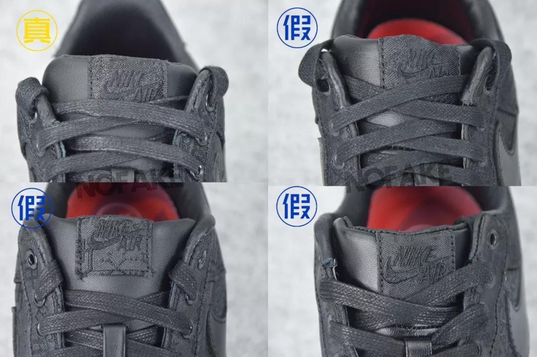 offwhitexnikeairforce1真假对比,如何鉴别nikeairforce1low白黑