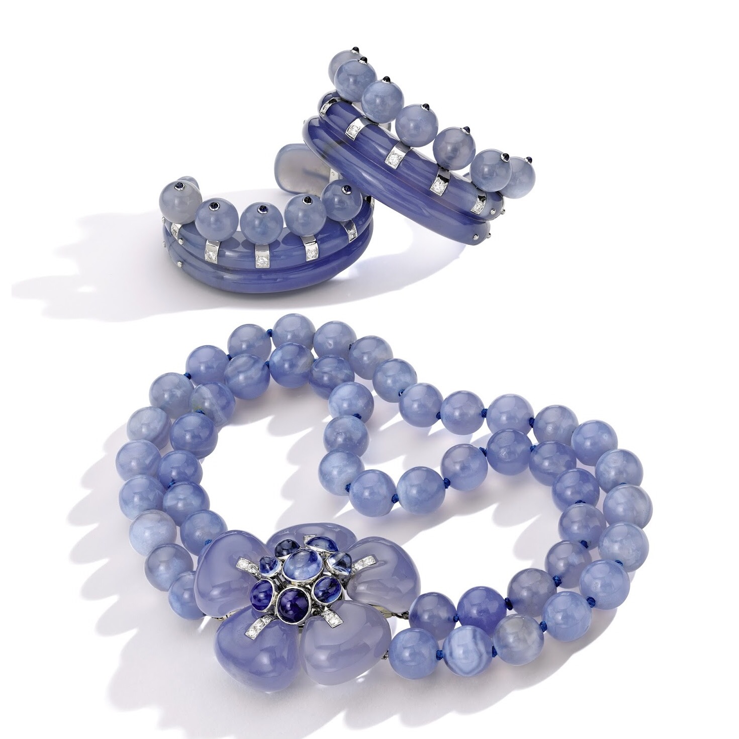 公爵夫人项链图片,温莎公爵夫人蓝玉髓项链