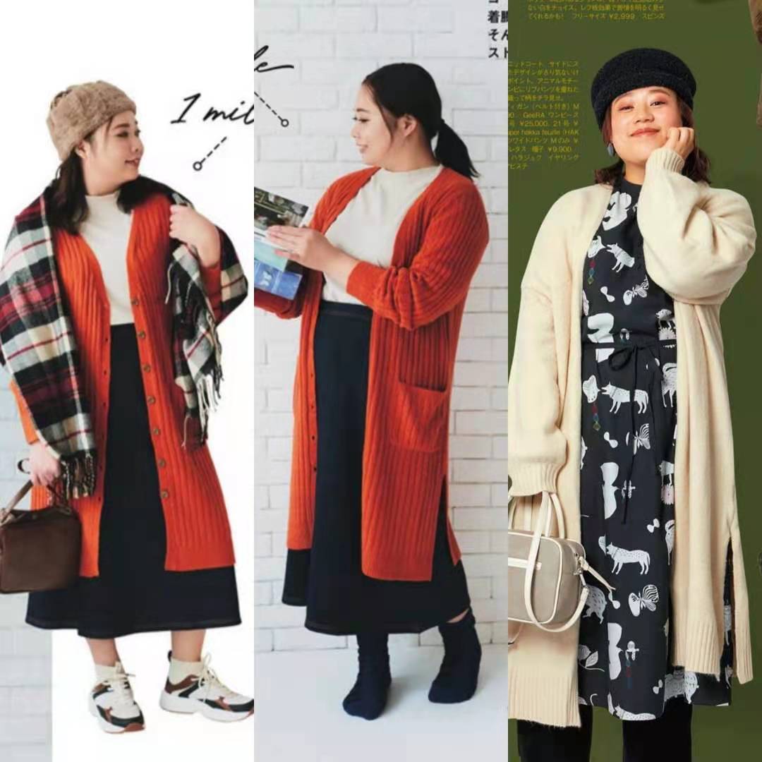 国外150斤大码名模穿搭,超大号模特教你如何穿得更加苗条