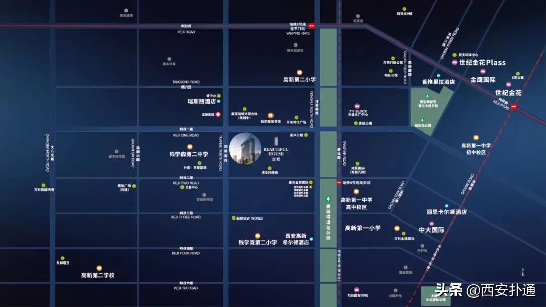 西安空中无边泳池,西安高新空中游泳池