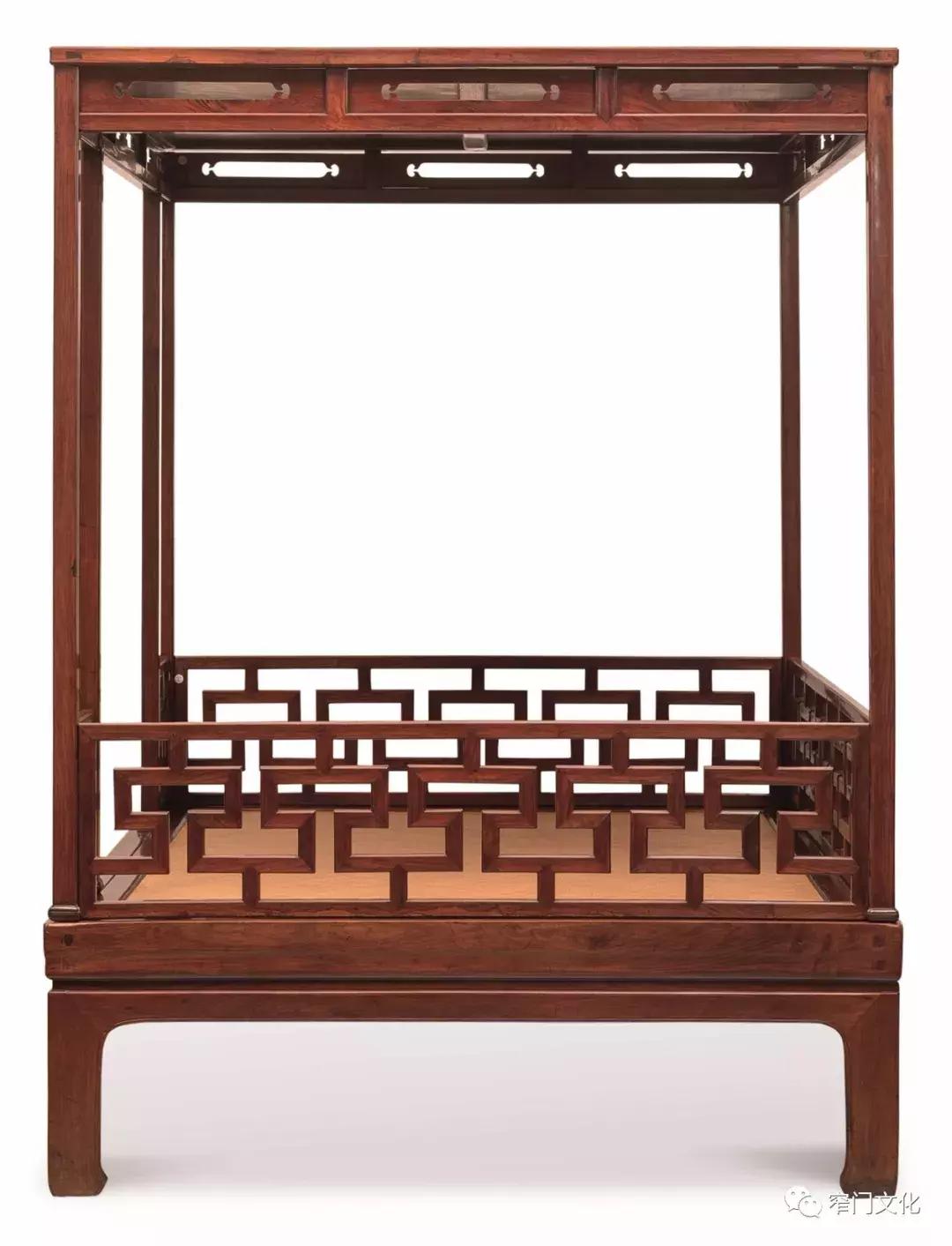 黄花梨架子床欣赏,黄花梨六柱架子床