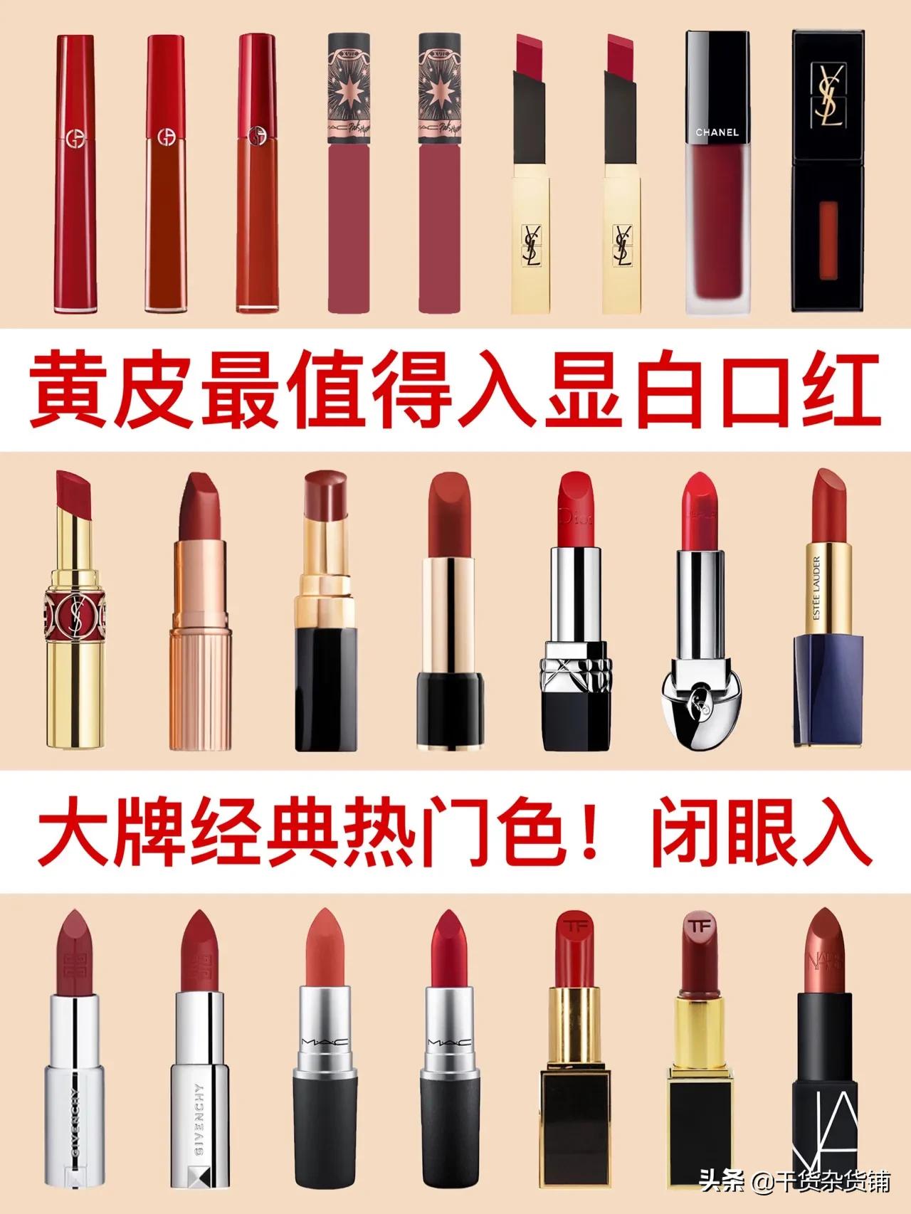 黄皮适合哪些颜色的口红,黄皮适合的口红unny