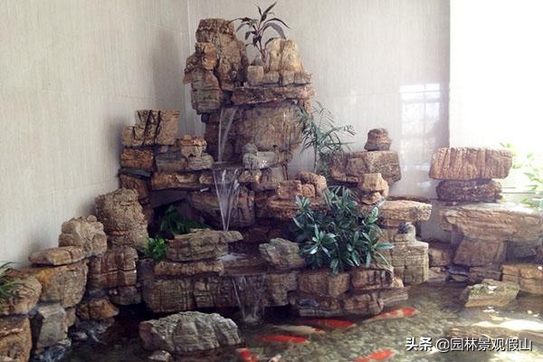 室内假山鱼池优缺点,室内置假山对身体好吗