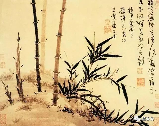当代画墨竹大师的画,墨竹图绘画欣赏